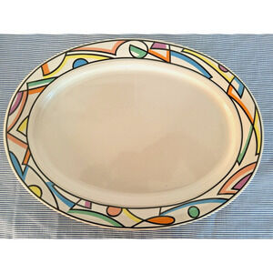 RARE 90s Vintage Rosenthal Platter 13.5" by Dorothy Hafner Spirit Freestyle